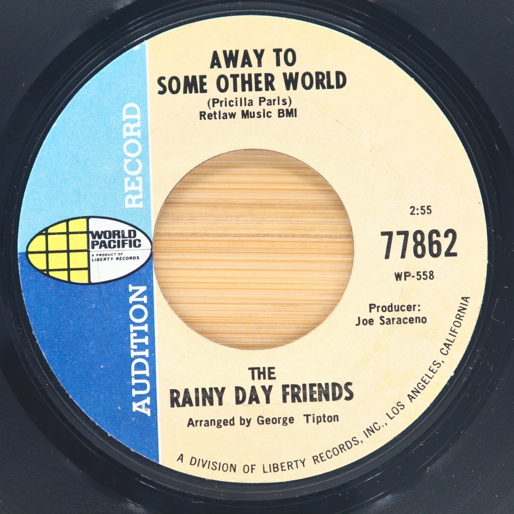 THE RAINY DAY FRIENDS - AWAY TO SOME OTHER WORLD / DON'T YOU - ROCK 45 PROMO